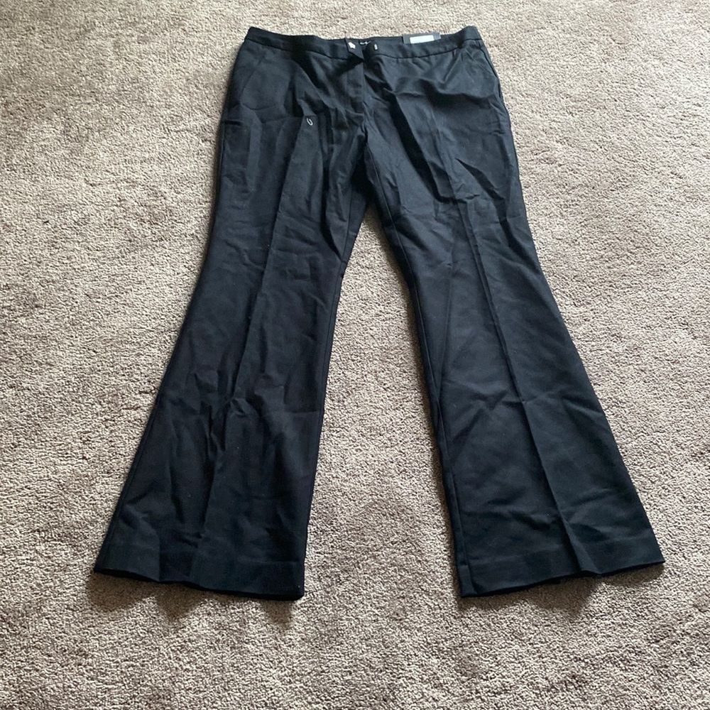 Worthington Black Modern Fit Flare Leg Trousers SIZE 14